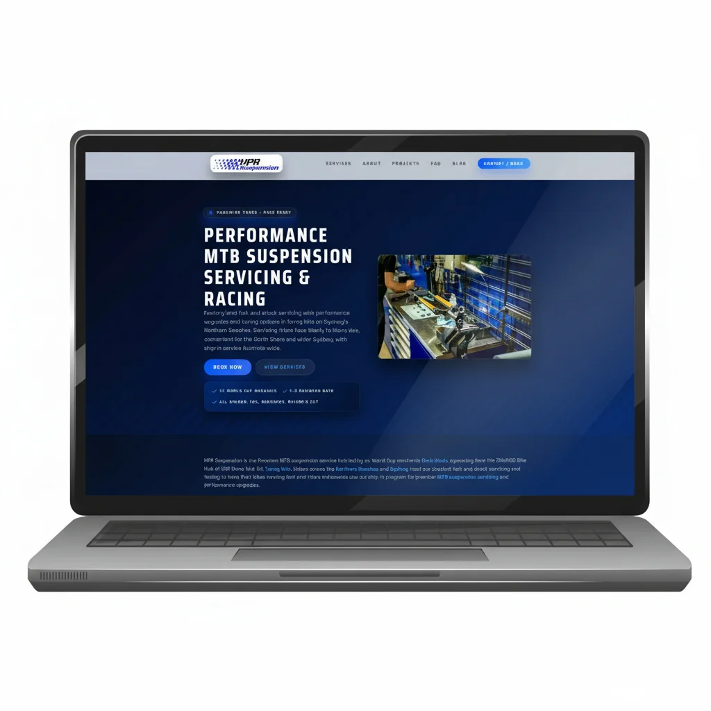 HPR Performance custom website design showcasing expert services