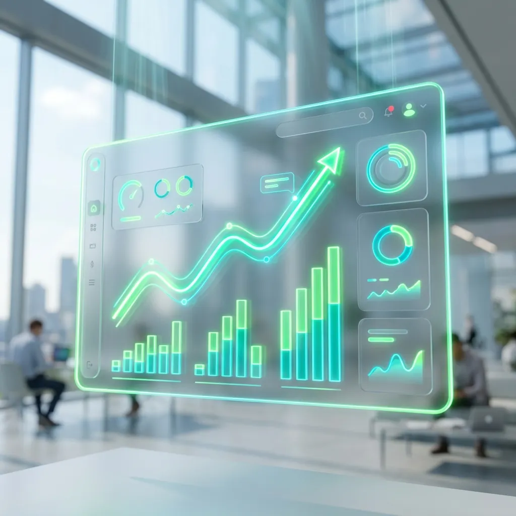 Analytics dashboard showing compounding organic traffic growth from local SEO