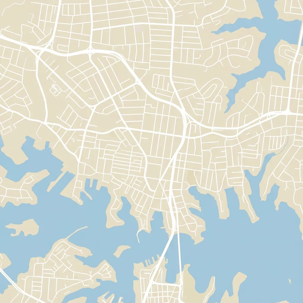 Map showing the service area of Digital Sand in North Sydney, Sydney