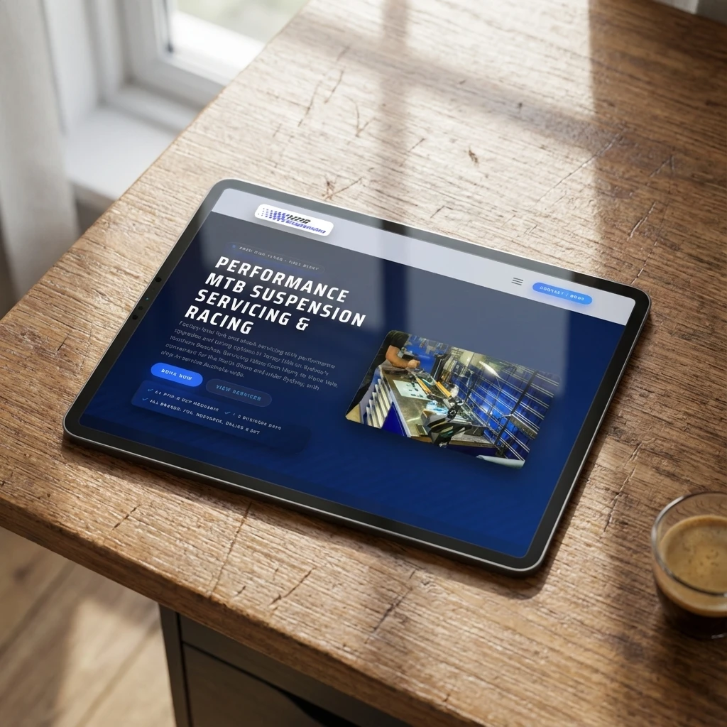 HPR Suspension Responsive Website Design on Tablet